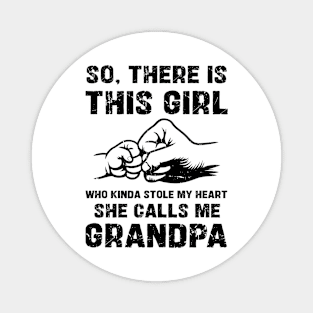 Granddaughter and Grandpa Father's Day Magnet